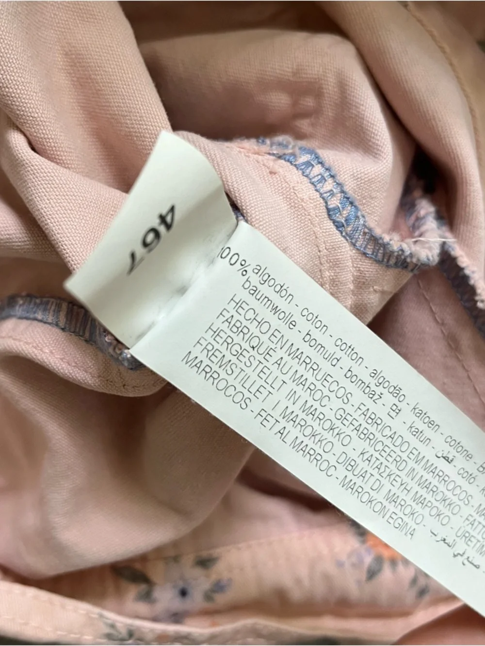 Girls ZARA Denim Jacket Pink Floral Cottagecore Boho Garden Girly